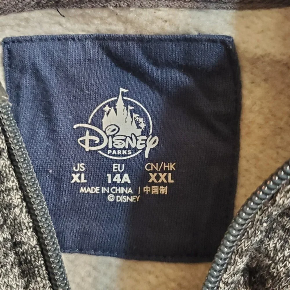 2019 Disney Parks Full Zip Hoodie Sweatshirt Embroidered Mickey Mouse Youth XL - Picture 15 of 16